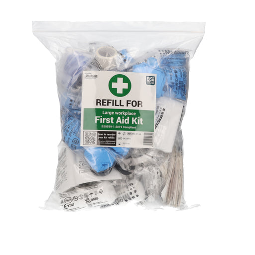 Light Gray BS8599-1:2019 Workplace First Aid Kit - Large Kit Refill