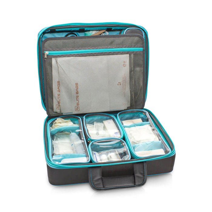 Dark Slate Gray Elite Bags High Capacity Briefcase - Grey Polyamide