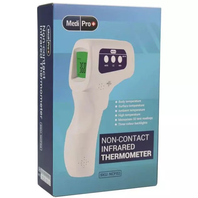 Cadet Blue Non-Contact Infrared Forehead Thermometer