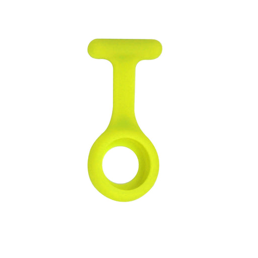 Green Yellow MediPro Nurses Fob Watch With Removable Silicon Cover-Yellow