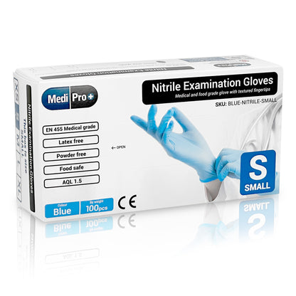 Lavender Blue Nitrile Gloves x 100