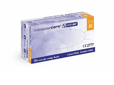 Light Gray Nitrile Gloves Sempercare Skin2 x 200