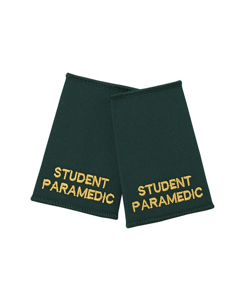 Dark Slate Gray Student Paramedic Epaulette Sliders