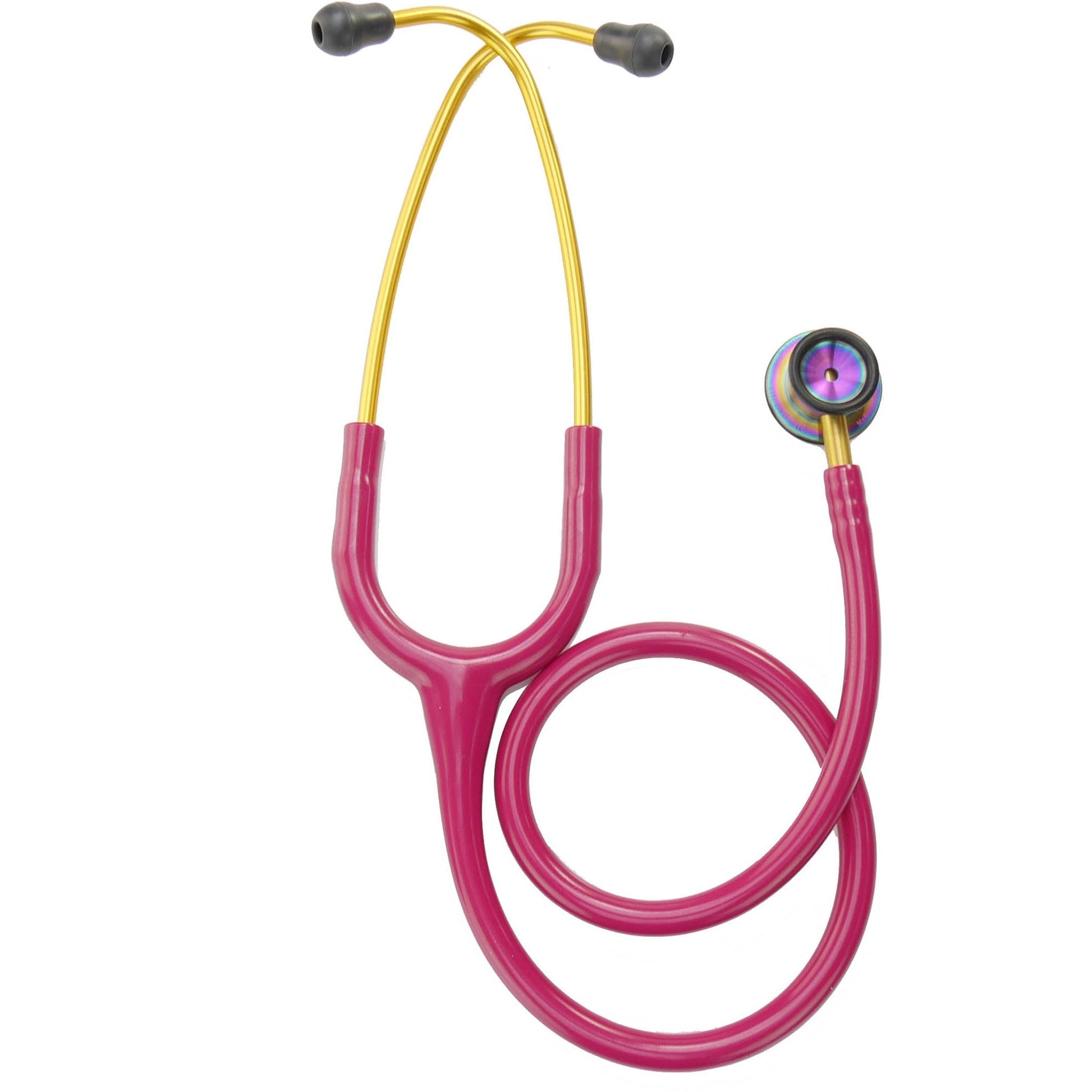 Maroon Littmann Classic II Infant Stethoscope: Raspberry Rainbow 2157