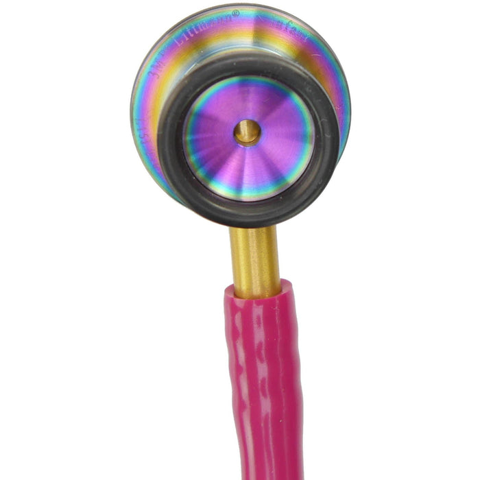 Maroon Littmann Classic II Infant Stethoscope: Raspberry Rainbow 2157
