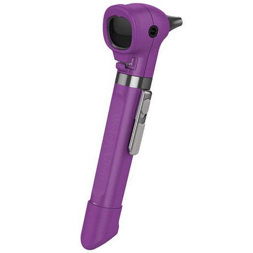 Dim Gray Welch Allyn Pocket Plus LED Otoscope with Soft Case in Mulberry