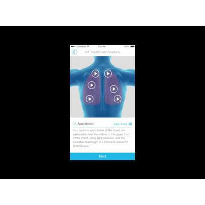 Light Gray Littmann Classic II Infant Stethoscope: Raspberry Rainbow 2157