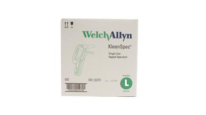 Light Gray KleenSpec Vaginal Specula - Premium 590 Series, Large - Box of 18