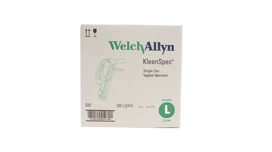 Light Gray KleenSpec Vaginal Specula - Premium 590 Series, Large - Box of 18