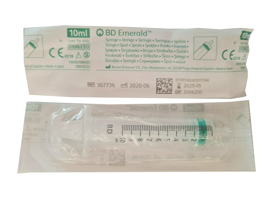 Gray BD Emerald™ Three-Part Syringe 3ml - Box of 100