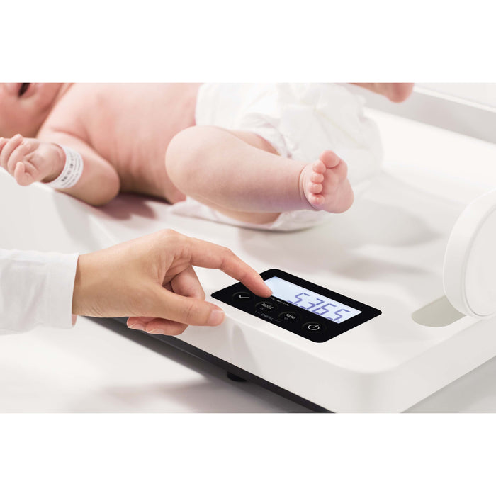 Light Gray seca 336 - Baby Scale with Flat Weighing Tray and Optional Measuring Rod