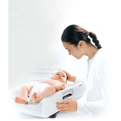 Beige seca 757 - EMR-Validated Baby Scale with Very Precise Graduation