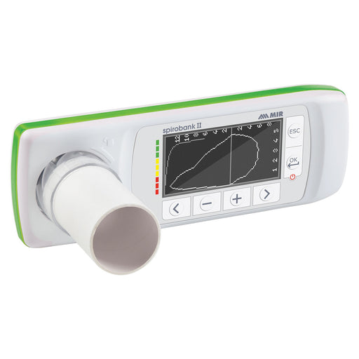 Light Gray MIR Spirobank II Basic Spirometer with 60 Disposable Turbines