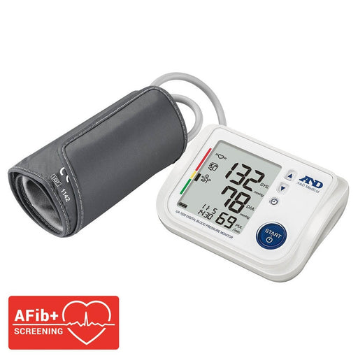 Dark Slate Gray A&D Medical UA-1020-W Upper Arm Blood Pressure Monitor with Atrial Fibrillation Screening (Medium-Large Cuff)