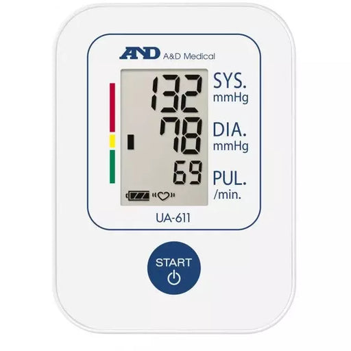 White Smoke A&D Medical UA-611 Upper Arm Blood Pressure Monitor