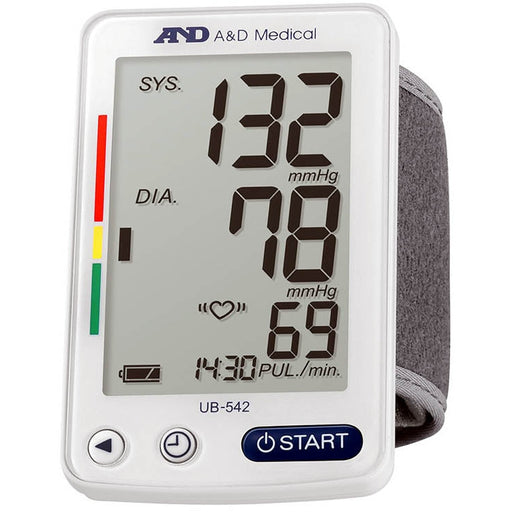 Light Gray A&D Medical UB-542XL Wrist Blood Pressure Monitor
