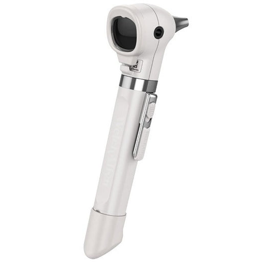 Light Gray Welch Allyn Pocket Plus LED Otoscope with Soft Case in White