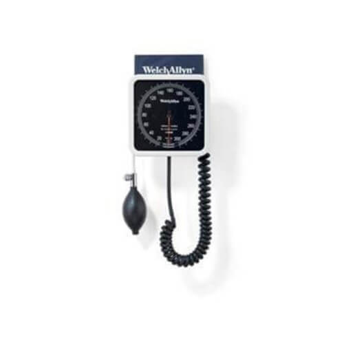 Lavender Welch Allyn 767 Wall Mounted Sphygmomanometer with 1 Piece Adult Cuff - 7670-01