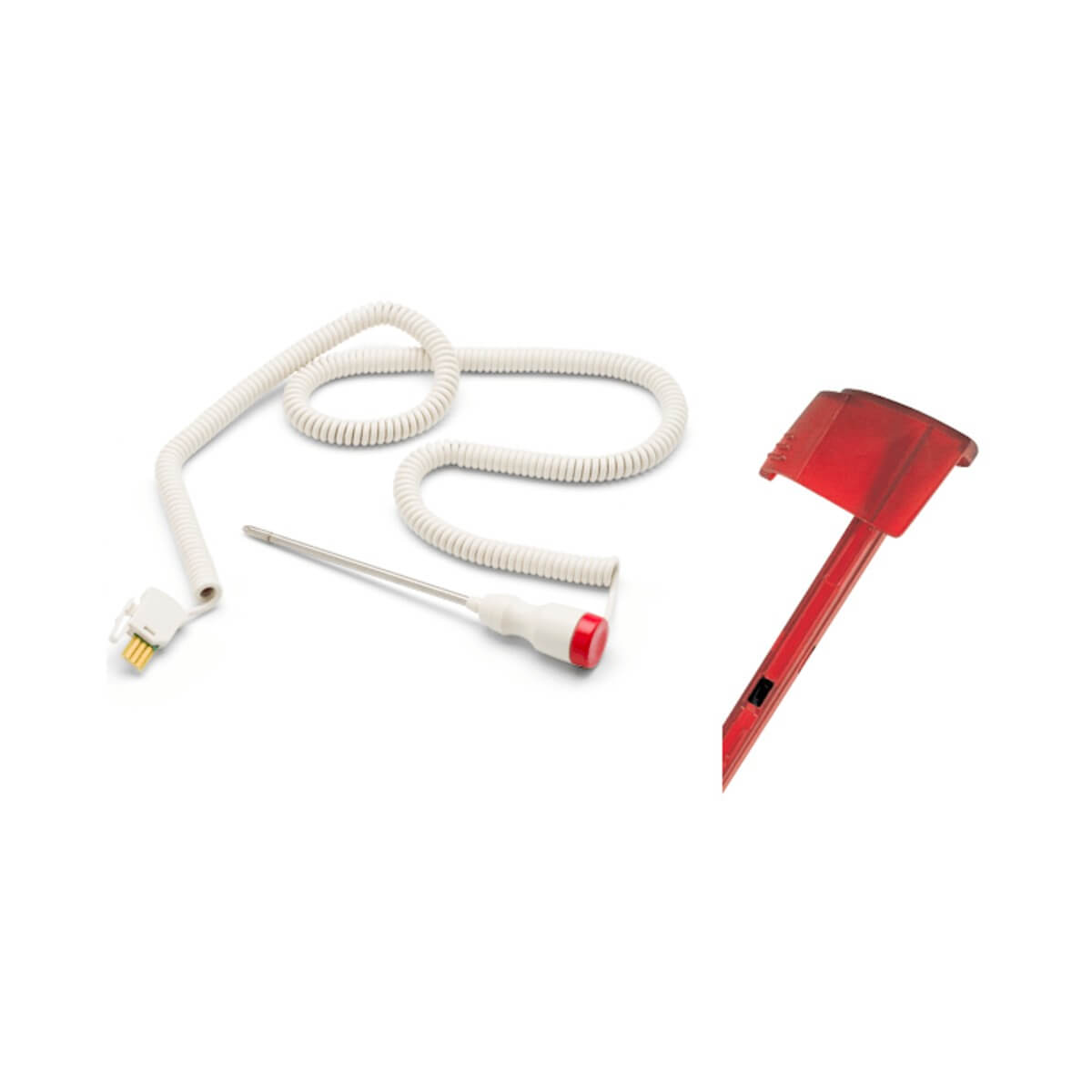 Plus 690 Thermometer Replacement Probe & Well Kit - 4 Ft Rectal